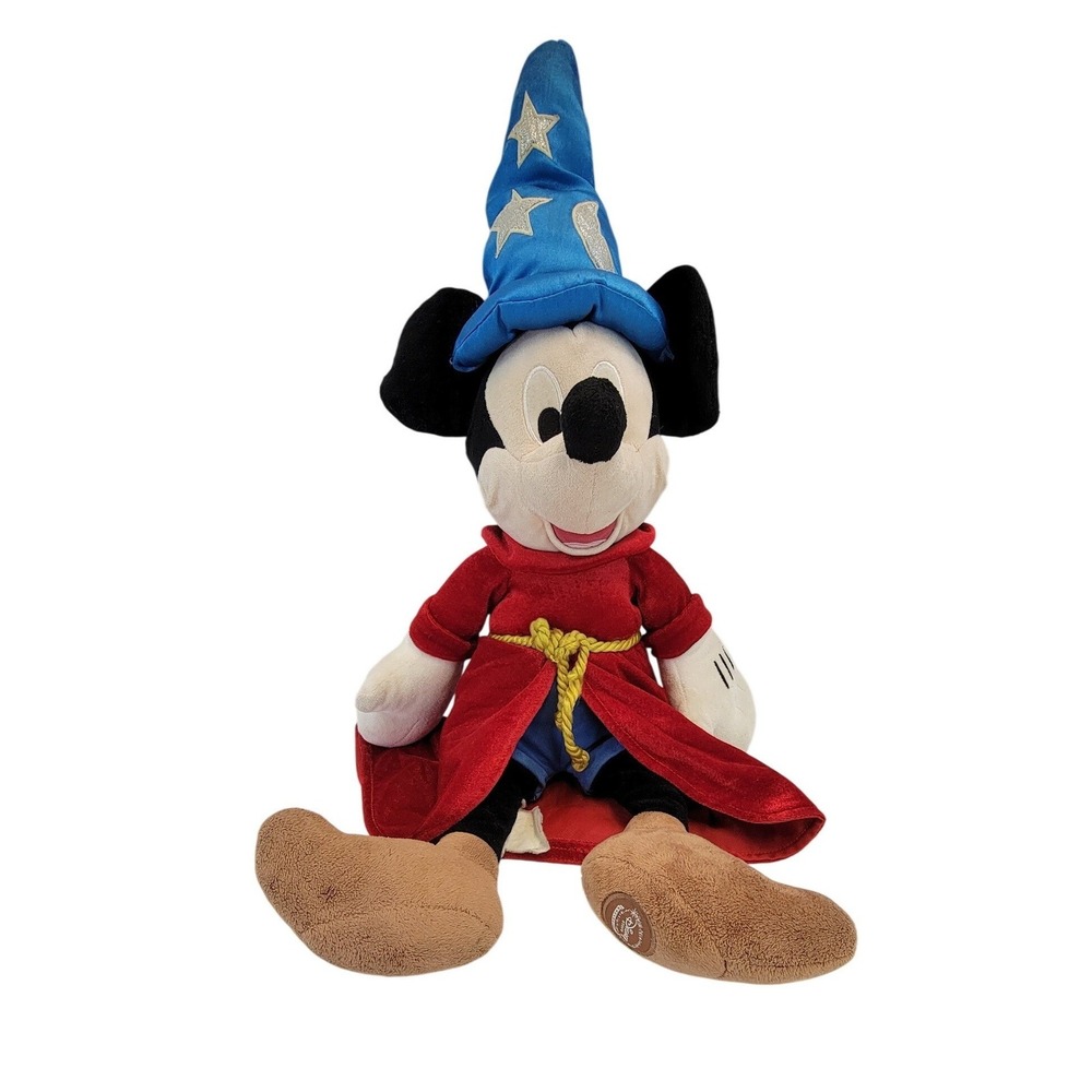 Disney Sorcerers‎ Apprentice Mickey Mouse Plush Toy Fantasia Wizard Hat Robe